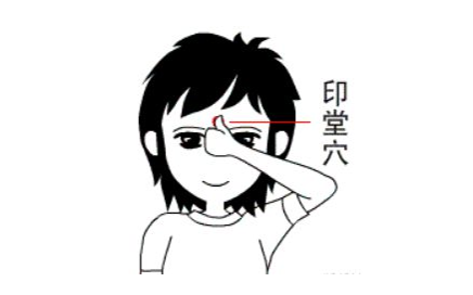 按揉印堂穴.png